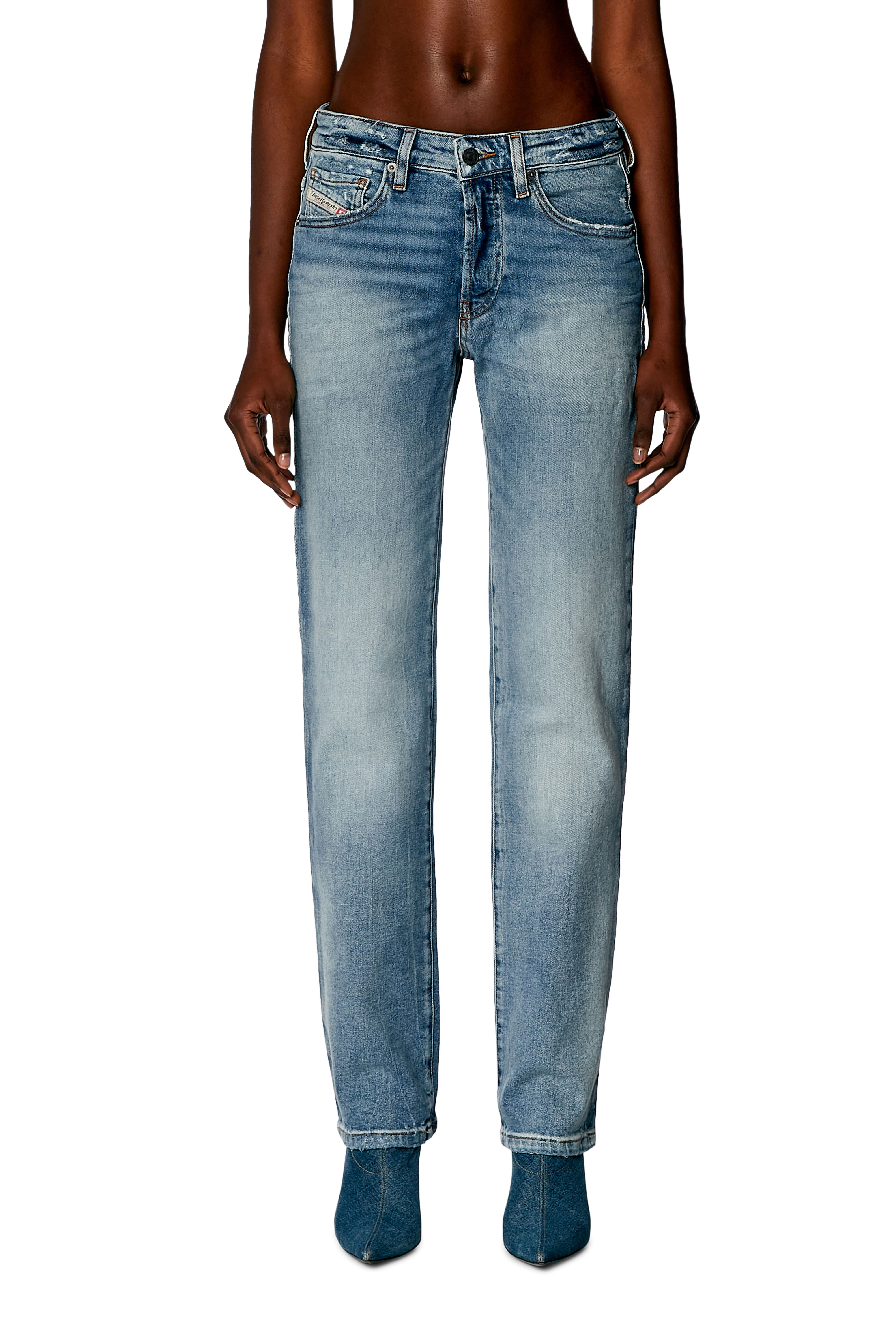 Diesel - Woman's Regular Jeans 1989 D-Mine 0PFAR, Light Blue - 2